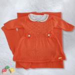 Conjunto Roupa Bebê Menina Saida Maternidade P 4 Peças 1 a 3 Meses Pêssego