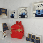 Bolsa Maternidade Feminino e Masculino Kit 2 Bolsas + Mochila + Trocador Rubi Vermelha - Imagem 5