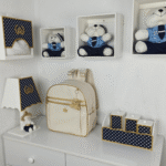 Bolsa Maternidade Feminino e Masculino Kit 2 Bolsas + Mochila + Trocador Rubi Creme - Imagem 6