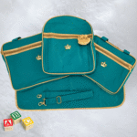 Bolsa Maternidade Feminino e Masculino Kit 2 Bolsas + Mochila + Trocador Rubi Verde
