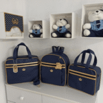 Bolsa Maternidade Feminino e Masculino Kit 2 Bolsas + Mochila + Trocador Rubi Marinho - Imagem 4