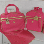Bolsa Maternidade Feminino e Masculino Kit 2 Bolsas + Mochila + Trocador Rubi Pink - Imagem 3