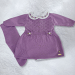 Conjunto Roupa Bebê Menina Saida Maternidade P 4 Peças 1 a 3 Meses Lavanda - Imagem 2