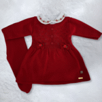 Conjunto Roupa Bebê Menina Saida Maternidade P 4 Peças 1 a 3 Meses Vermelha - Imagem 2