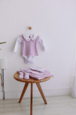 Kit Saída Maternidade Completa Menina 7 Peças Tamanho RN Lilás - Imagem 5