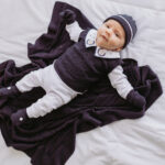 Kit Saída Maternidade Completa Menino 7 Peças Tamanho RN Marinho