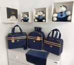 Bolsa Maternidade Feminino e Masculino Kit 2 Bolsas + Mochila + Trocador Rubi Marinho
