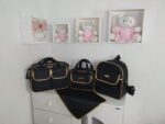 Kit Bolsa Maternidade com Mochila e Trocador 4 Peças Impermeável Mommy Preto - Imagem 2