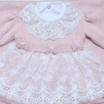 Kit Saída de Maternidade Menina Tricot Conjunto Recem Nascido Princesa Rosa Bebê - Imagem 3