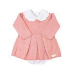 Kit Vestidinho Saída Maternidade Menina com Sapatinho e Tiara – Tamanho RN até 1m - Imagem 4