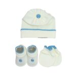 Kit Recem Nascido Sapato Touca e Luva para Saida Maternidade - Imagem 7
