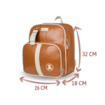 Kit Bolsa de Maternidade e Mochila Térmica Caramelo Luxo – Grande Espaço, Acompanha Trocador - Imagem 3