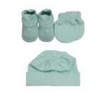 Kit Recem Nascido Sapato Touca e Luva para Saida Maternidade - Imagem 4