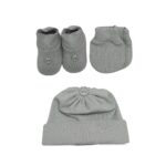 Kit Recem Nascido Sapato Touca e Luva para Saida Maternidade - Imagem 5