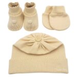 Kit Recem Nascido Sapato Touca e Luva para Saida Maternidade - Imagem 6