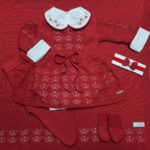 Conjunto Saída de Maternidade Tricot Luxo 6 Peças – Tamanho P (1 a 3 meses) - Imagem 2