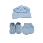 Kit Recem Nascido Sapato Touca e Luva para Saida Maternidade - Imagem 3