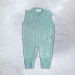 Saída Maternidade Tricot Menino Trança Tam 1 a 3 Meses Dubabi Baby - Imagem 5