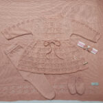 Conjunto Saída de Maternidade Tricot Luxo 6 Peças – Tamanho P (1 a 3 meses) - Imagem 6