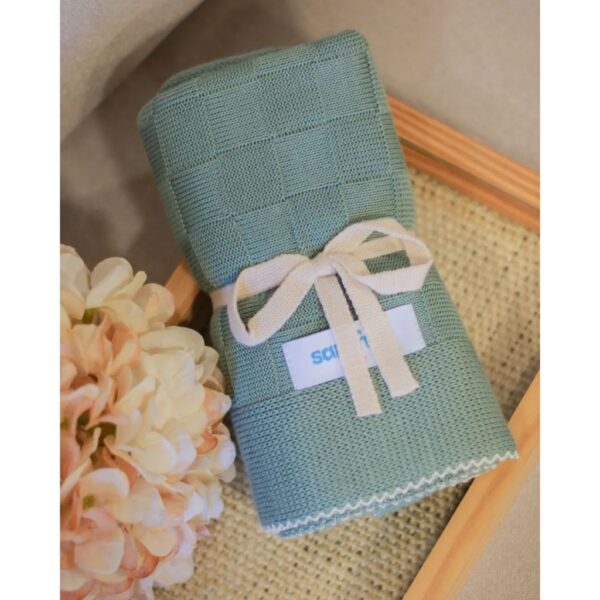 Manta Cobertor de Bebe Recem Nascido Saida Maternidade Não Alérgica Tricô